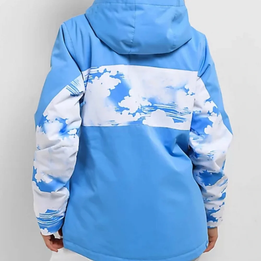 NWT Roxy Light Blue Ski Jacket with White Accents - Picture 3 of 6